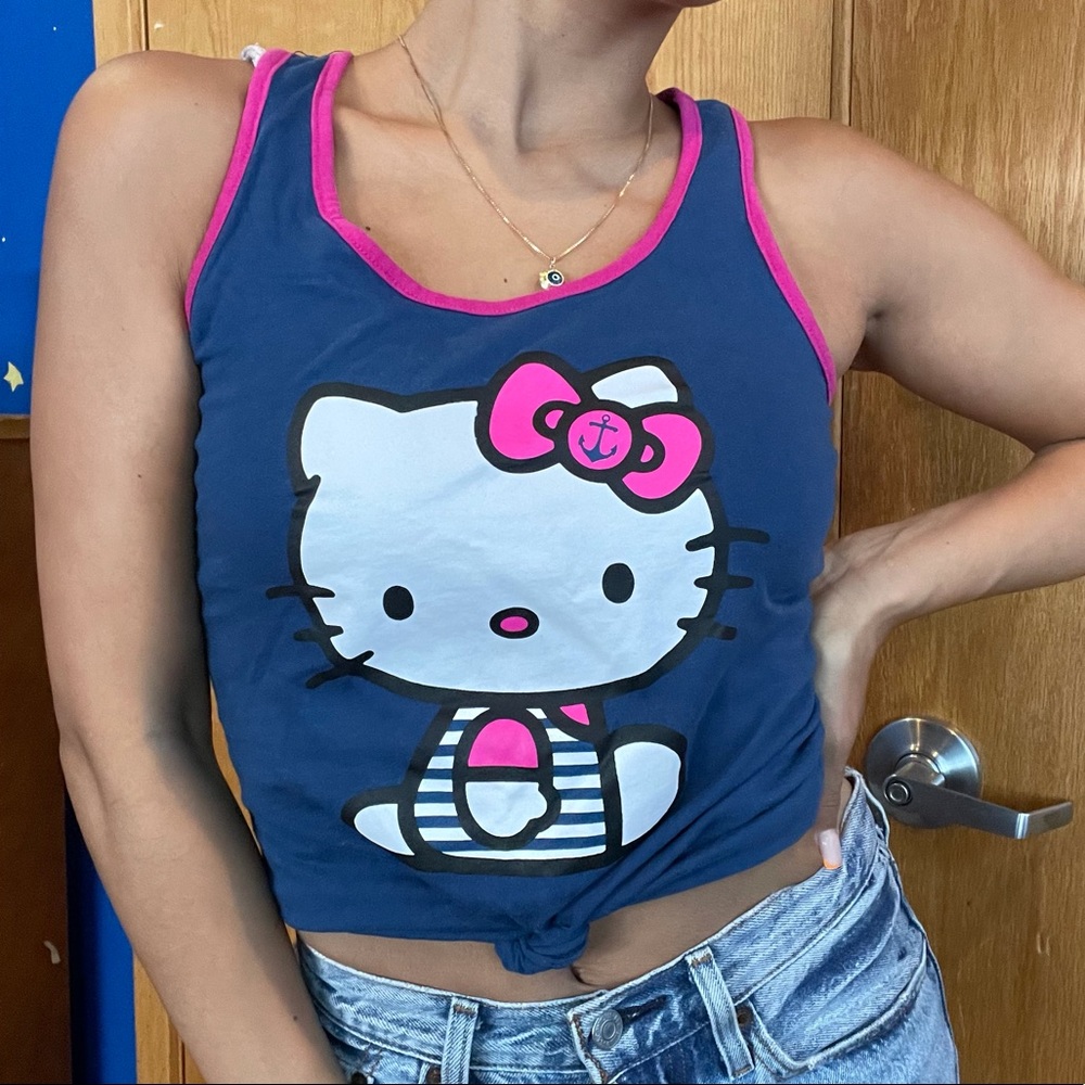 Sanrio Hello kitty ringer tank top S